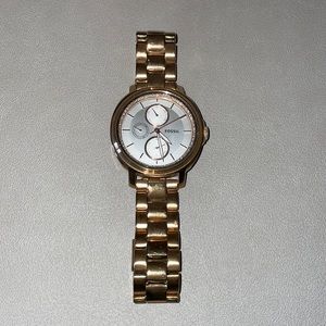 Fossil watch rose gold
